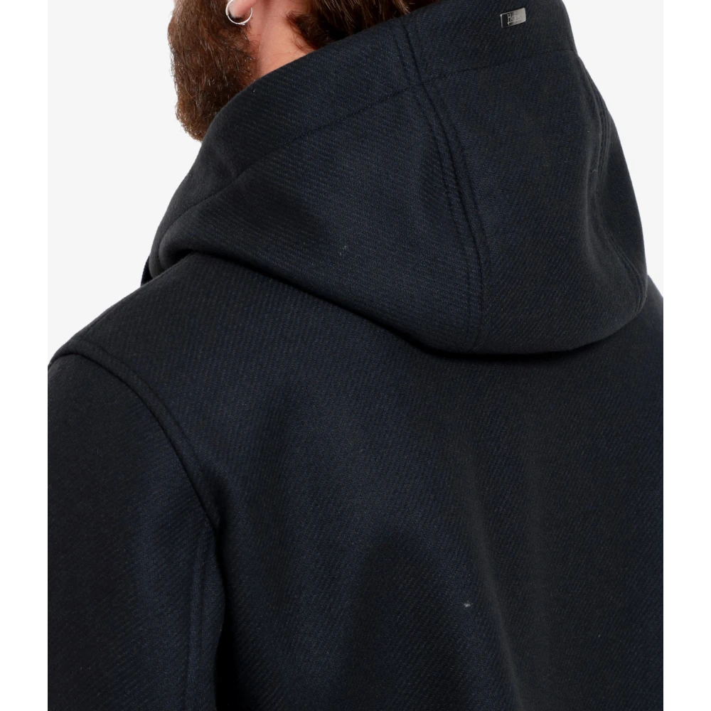 Herno Wool Blend Capuchonjas Blue Heren