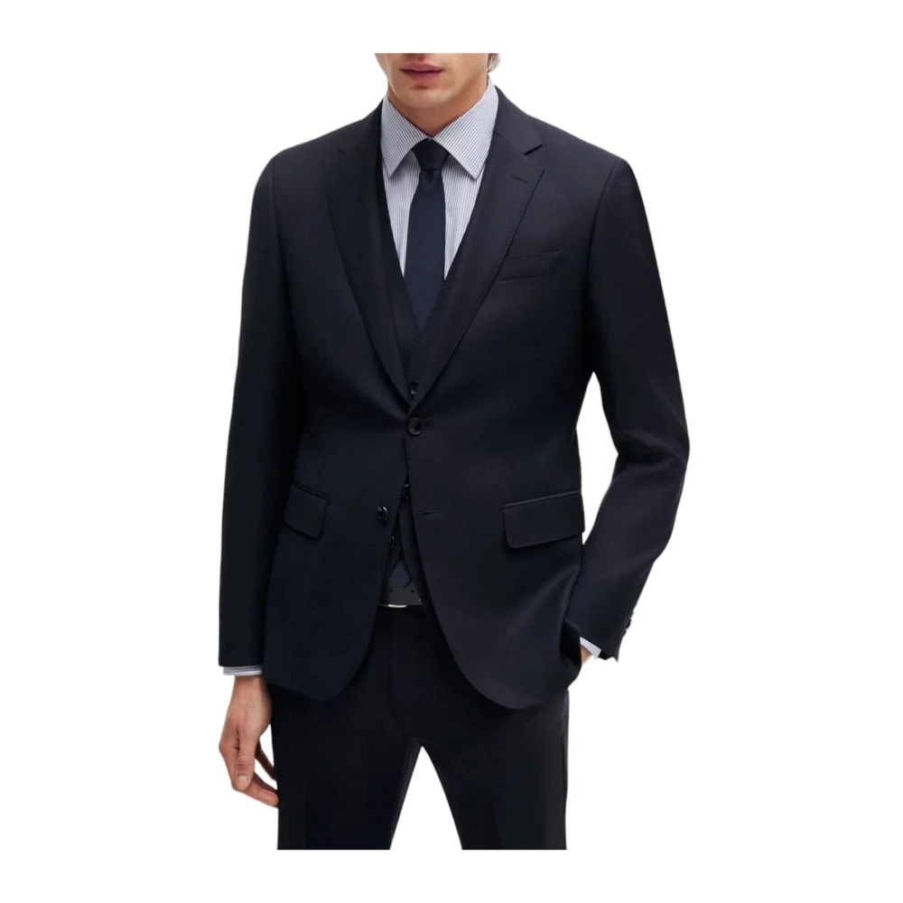 Boss Donkerblauw stijlvol pak Blue Heren