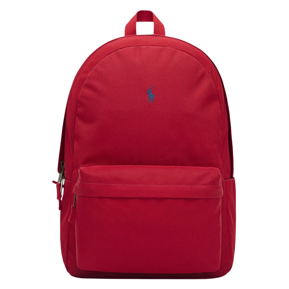 Ralph Lauren Boys Red School Bags, One Size, Logo Backpack