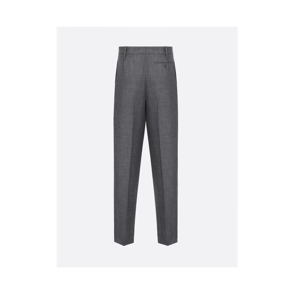 Dior Wide Trousers Gray Heren