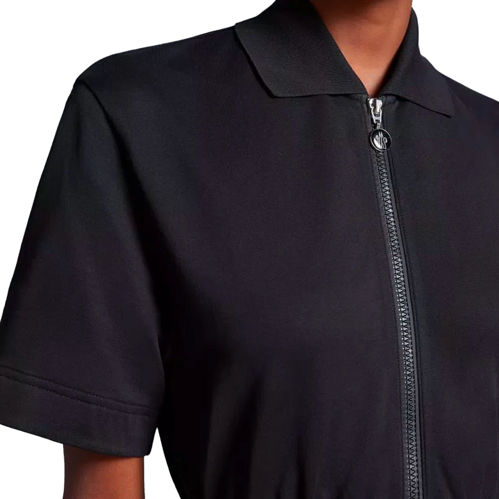 Moncler Polo Shirt Jurk Zwart Black Dames
