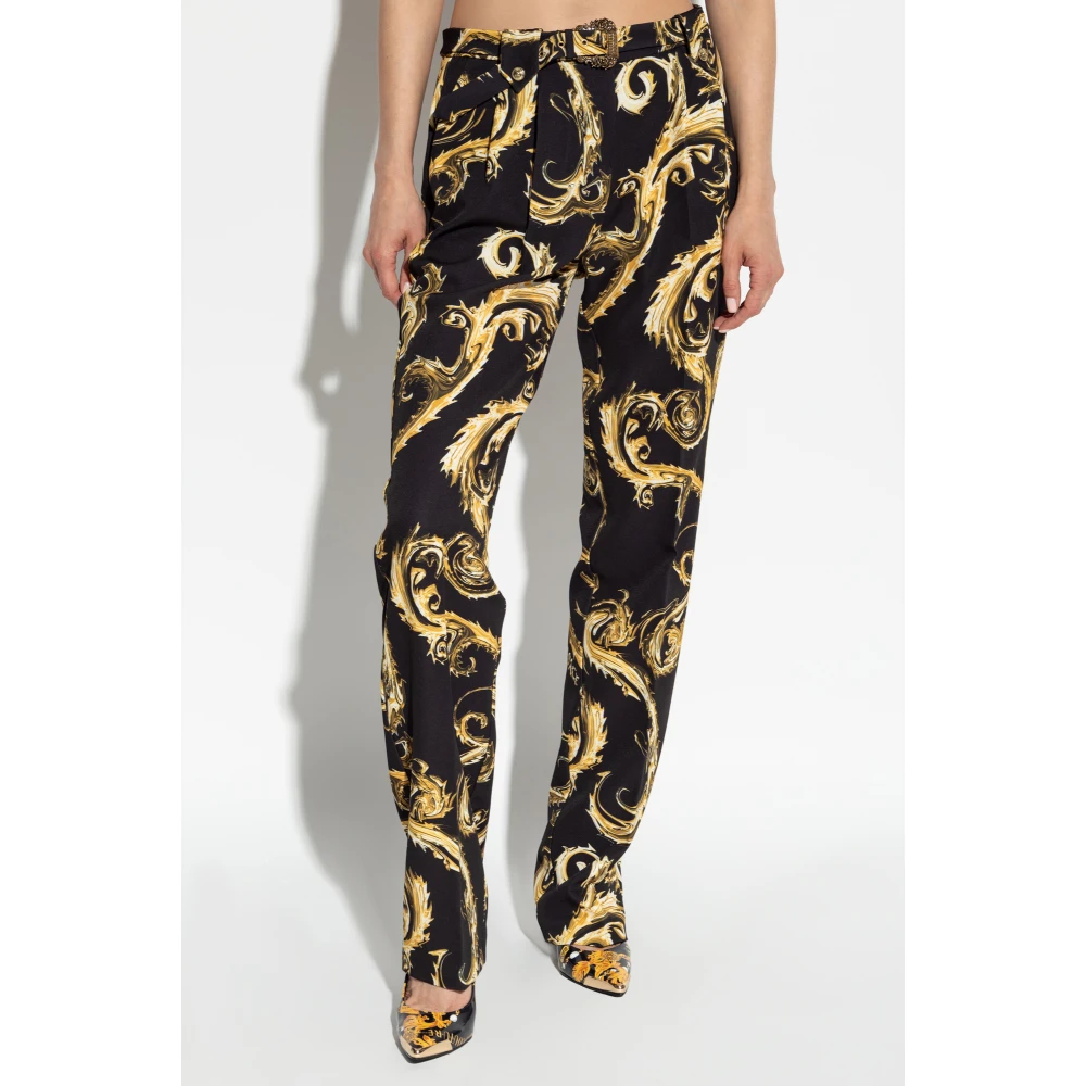 Versace Jeans Couture Broek met patroon Multicolor Dames