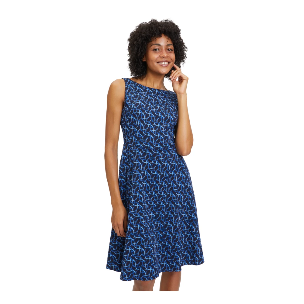 Vera Mont Mouwloze Cocktailjurk Blue Dames