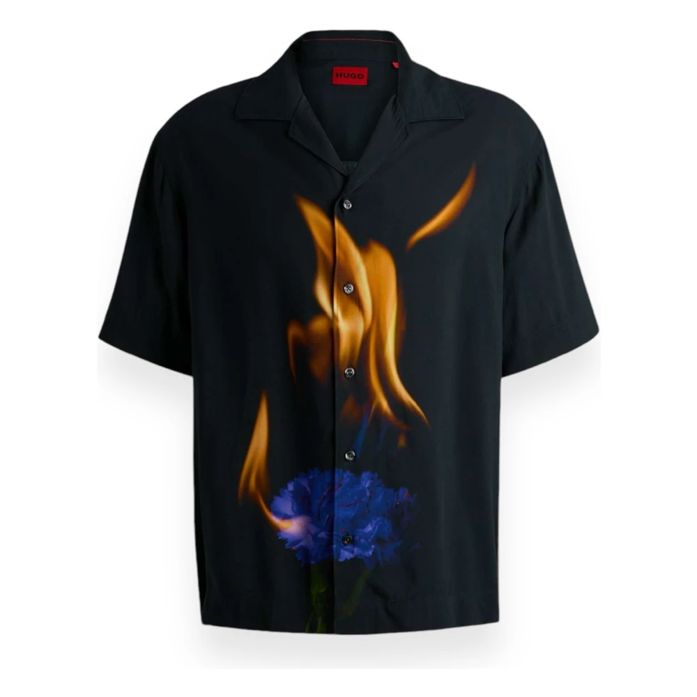 Hugo Boss Stijlvolle Espino Overhemden Collectie Black Heren