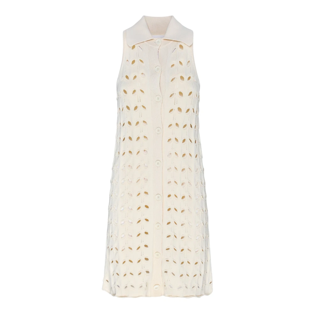 SPORTMAX Gebreide Jurk in Room White Dames