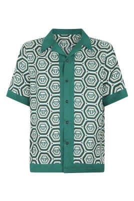 Silk Bowling Shirt Monogram 70-tal