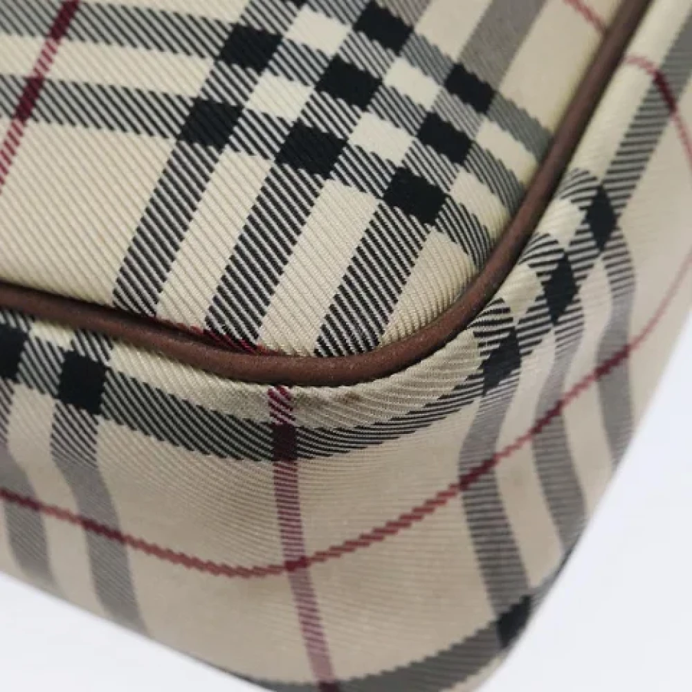 Burberry Vintage Pre-owned Fabric shoulder-bags Beige Dames