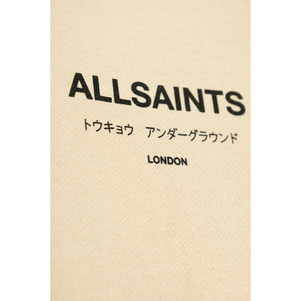 AllSaints Underground Hoodie Beige Heren