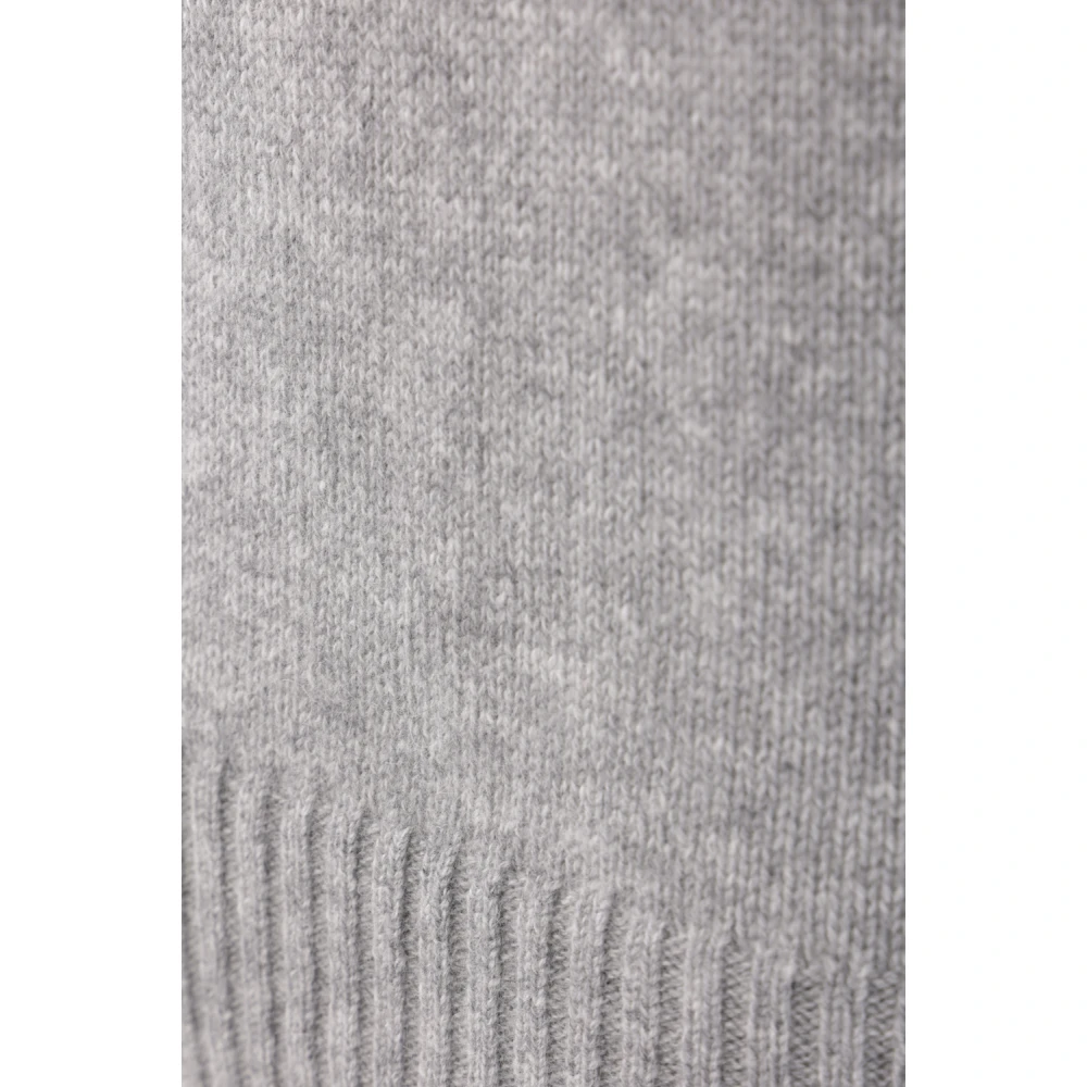 allude Kasjmier Grijs Trui Hoge Hals Lange Mouw Gray Dames