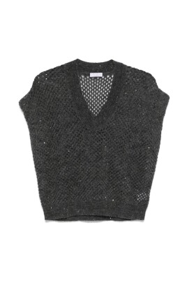 pull-en-tricot-gris-col-v