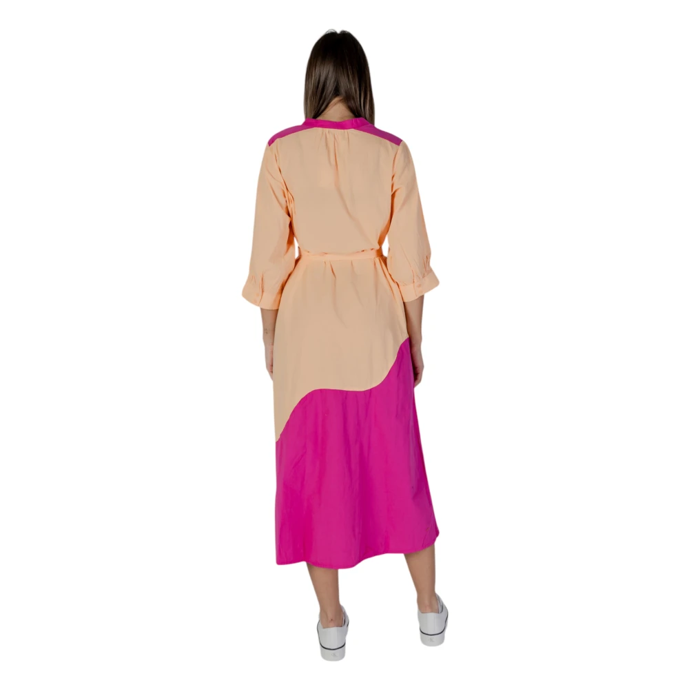b.Young Katoenen Damesjurken Lente Zomer Collectie Pink Dames