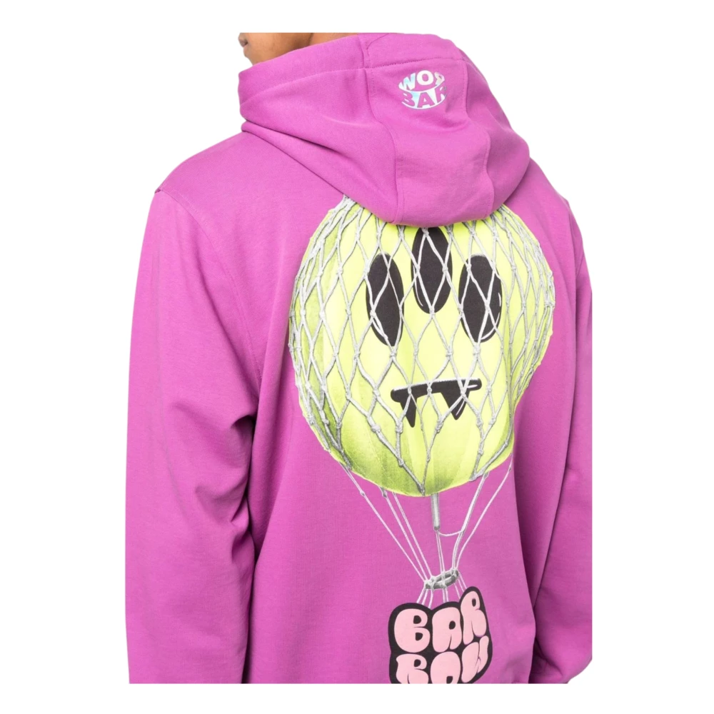 Barrow Unisex Hoodie Katoenmix Purple Heren