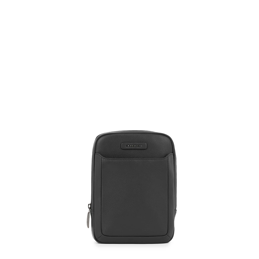 Piquadro Men's Black Crossbody Bag - Cross Body Messenger - One Size - Bags