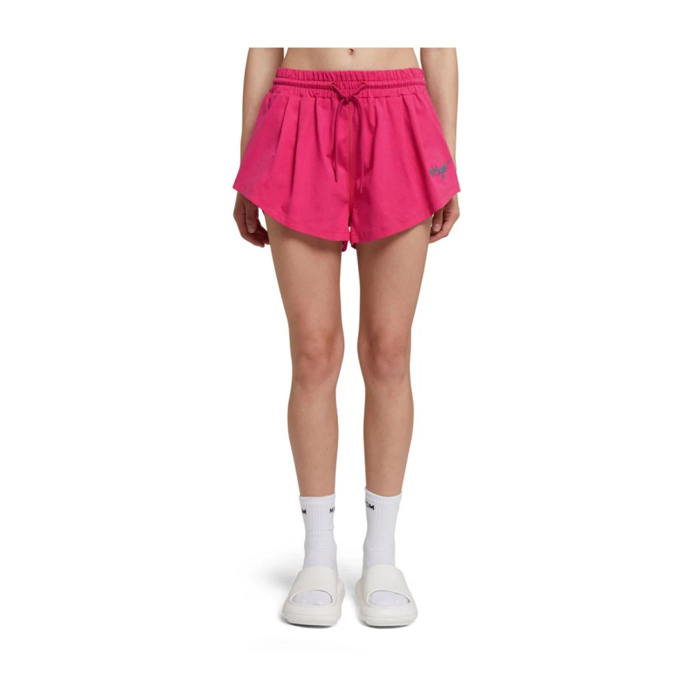 Msgm Katoenen Bermuda Shorts Pink Dames