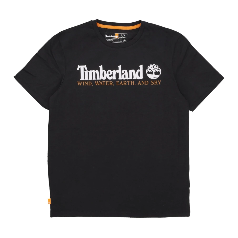 Timberland Zwart Front Tee Heren T-shirt Black Heren