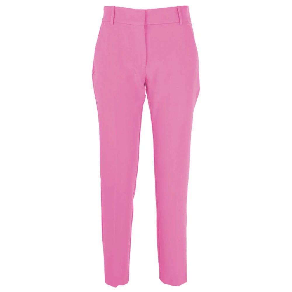 Pinko Elegante Crepe Broek met Zakken Pink Dames