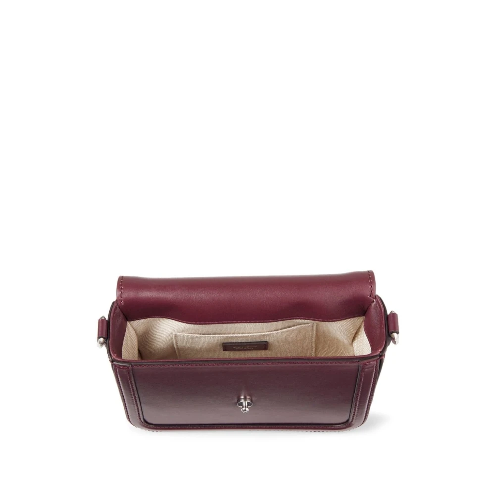 Jimmy Choo Bordeaux Diamond Crossbody Tas Brown Dames