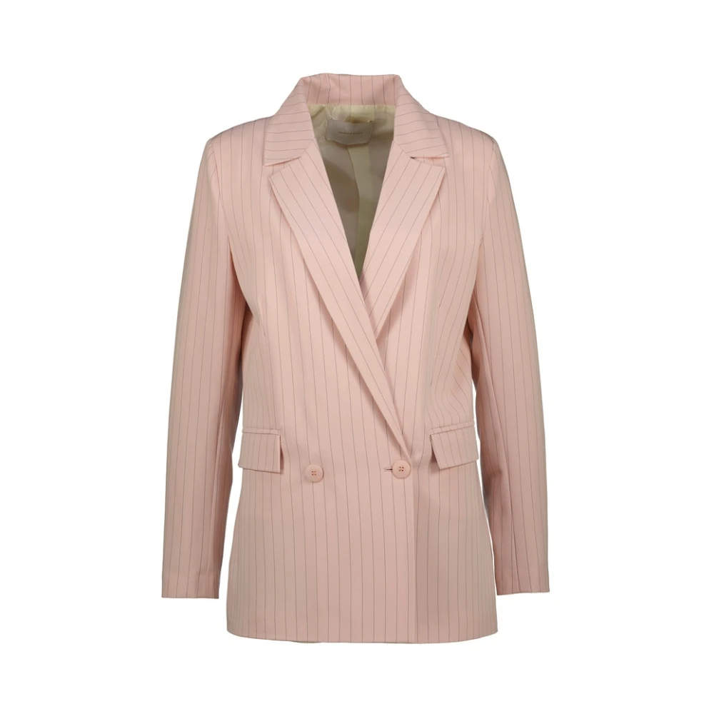 Amélie & Amélie Stijlvolle Rachel Blazer Pink Dames