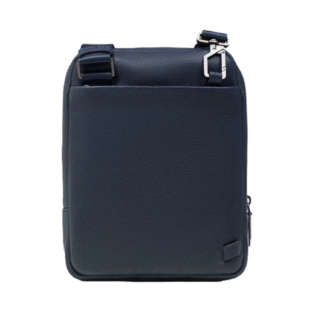 Piquadro Blauwe Schoudertas met iPad Houder Blue Heren