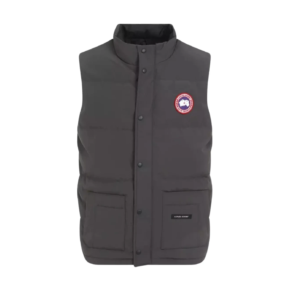 Canada Goose Men's Gray Waistcoats, L, Freestyle Crew Vest
