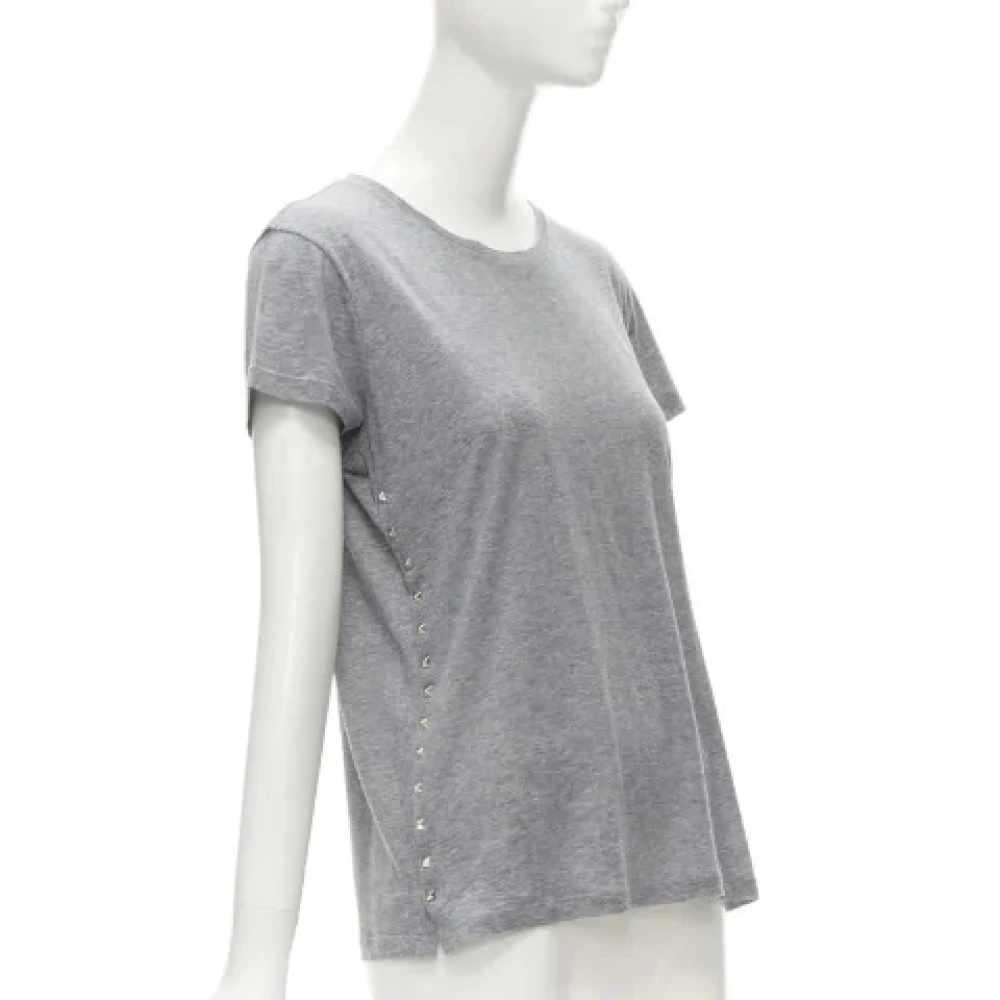 Valentino Vintage Pre-owned Cotton tops Gray Dames