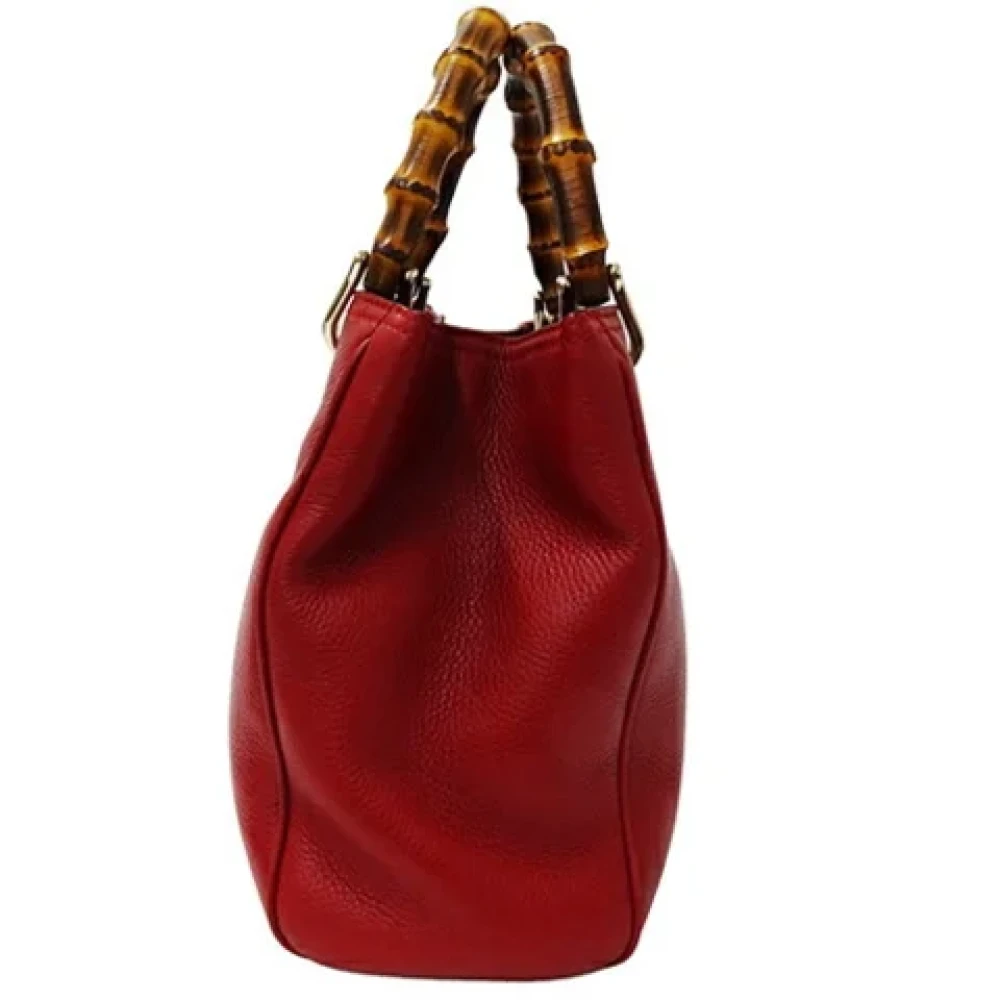 Gucci Vintage Pre-owned Leather handbags Red Dames