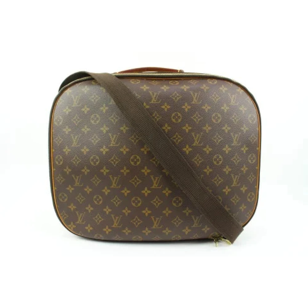 Louis Vuitton Vintage Canvas LV Väskor, Begagnade, Tillverkade i Frankrike Brown, Dam