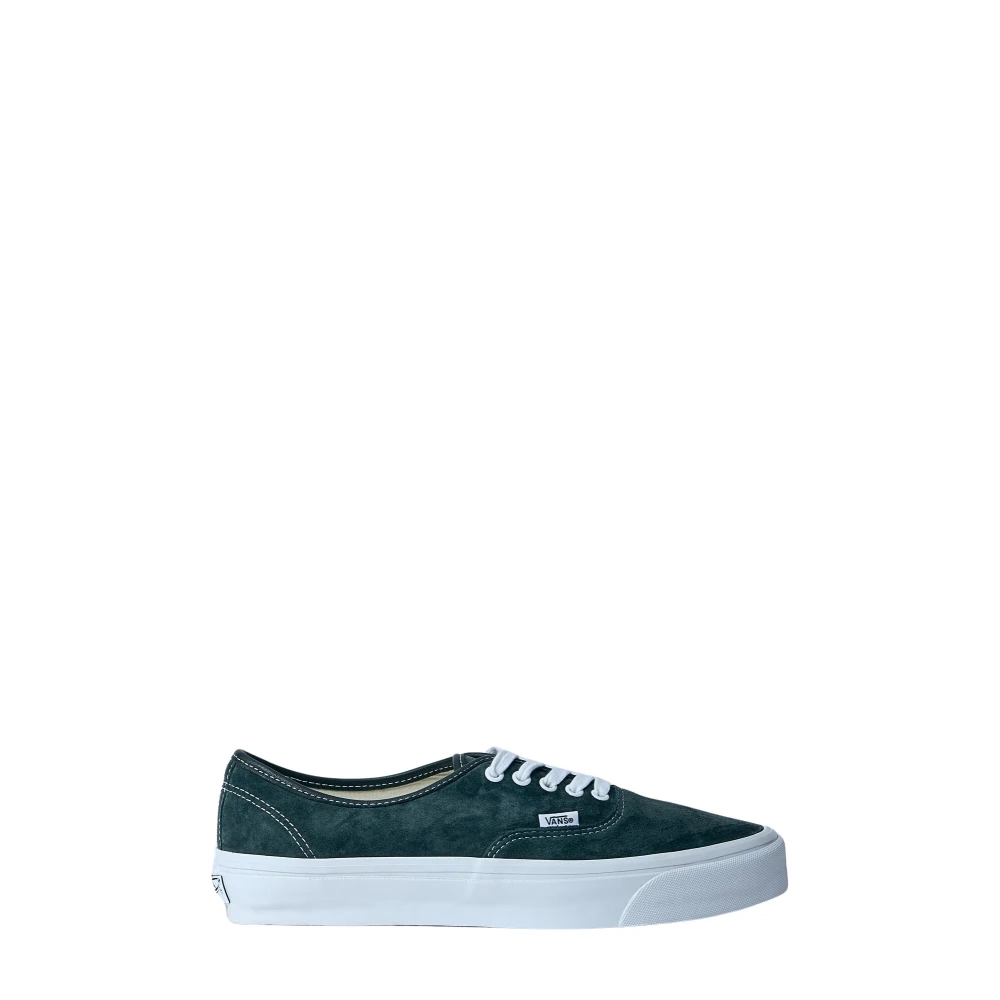 Vans Men's Green Classic Leather Trainers With Logo Details - Sneakers - 11 Uk - Shoes