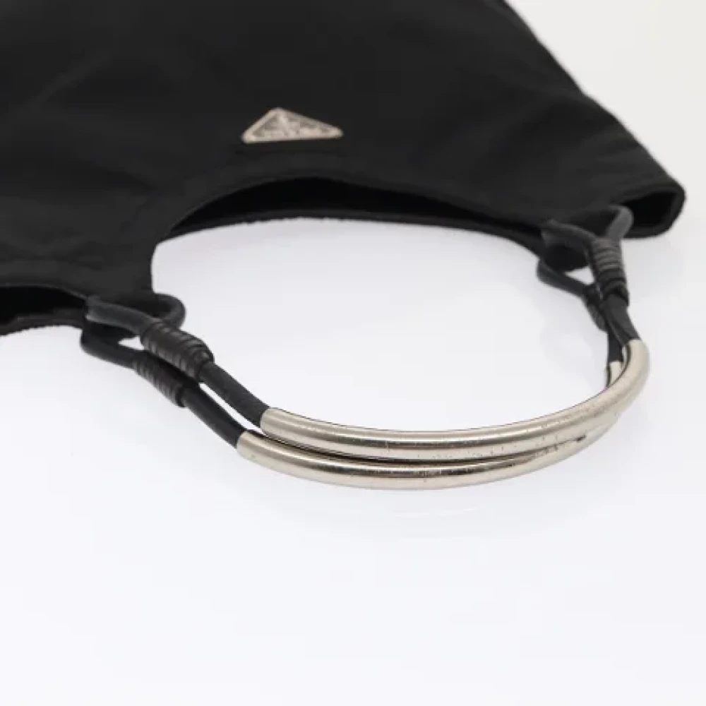 Prada Vintage Pre-owned Nylon handbags Black Dames