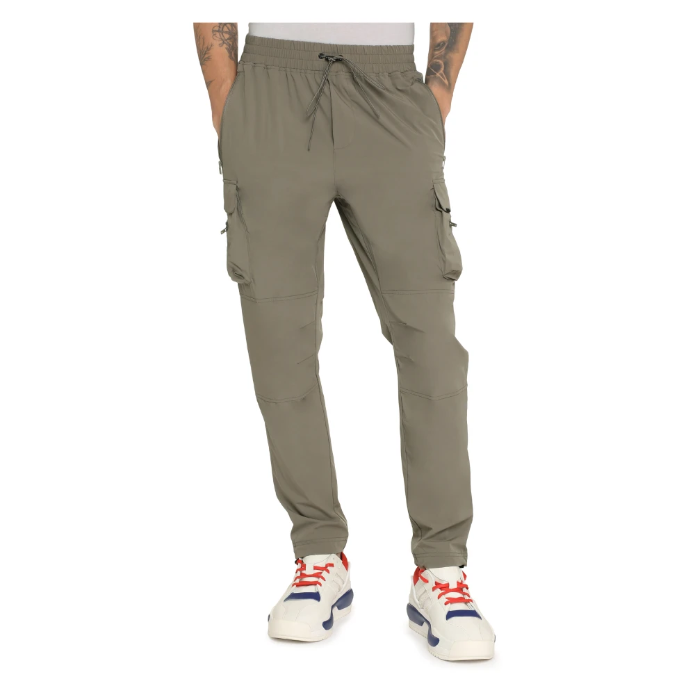 Represent Cargo Broek met Elastische Tailleband Brown Heren