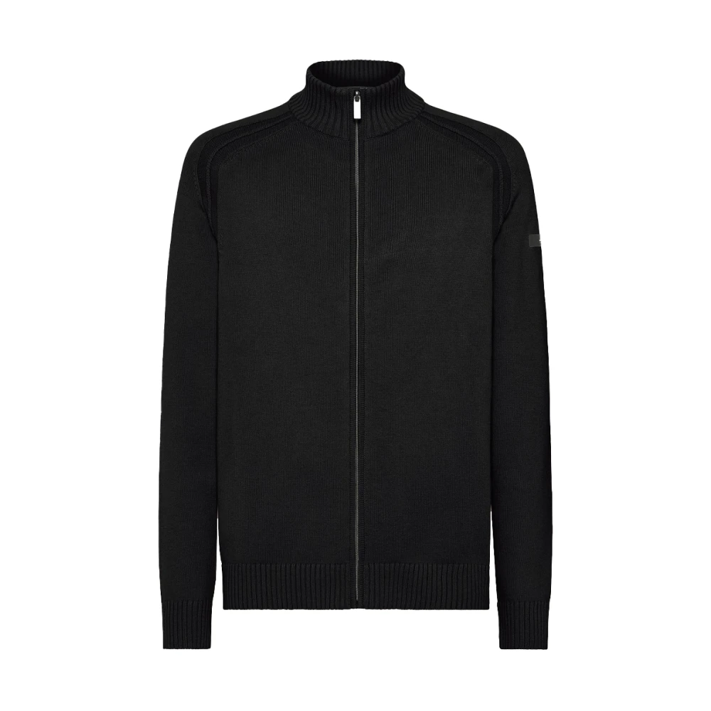 RRD Zip Sweater met iconische details Black Heren