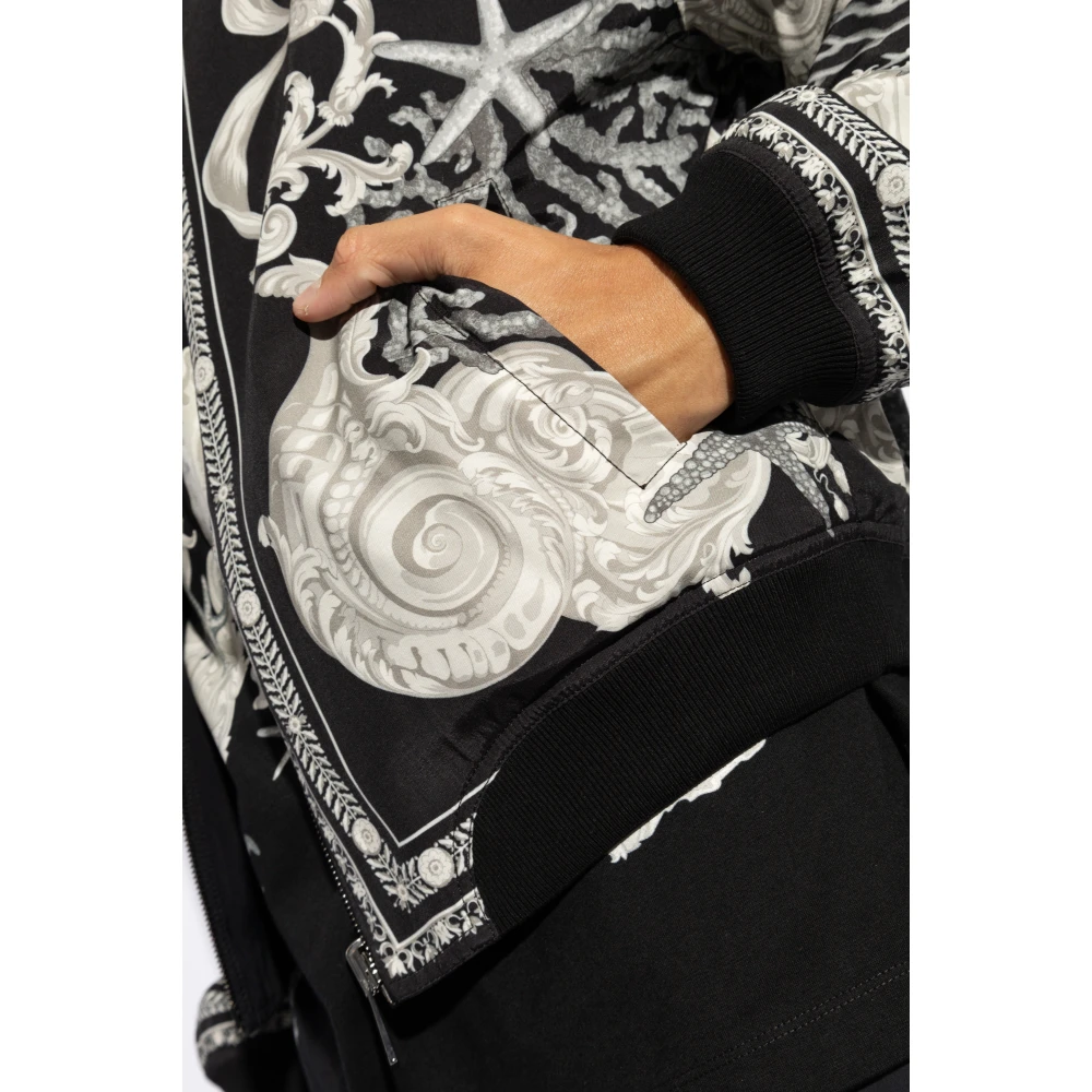 Versace Omkeerbare bomberjack Black Heren