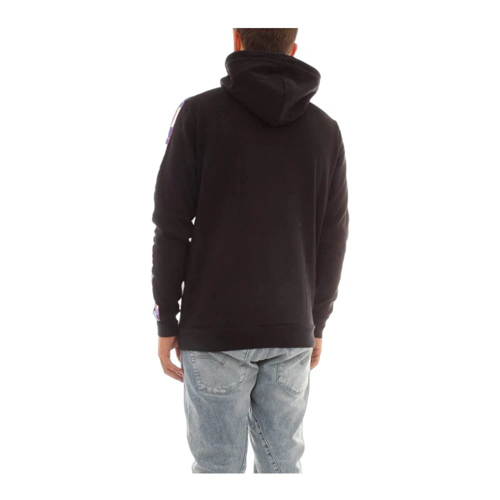 Kappa Hoodie Black Heren