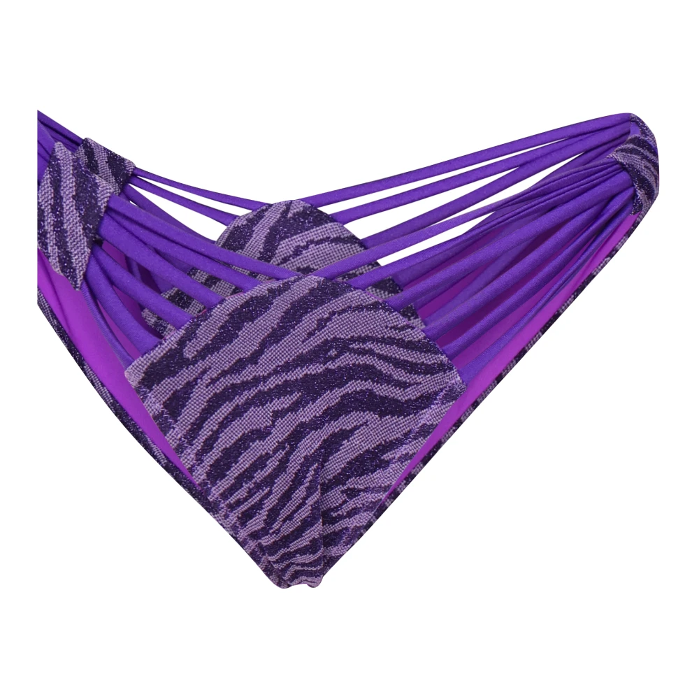 4Giveness Paarse Balconette Bikini Set met Trekkoorden Purple Dames
