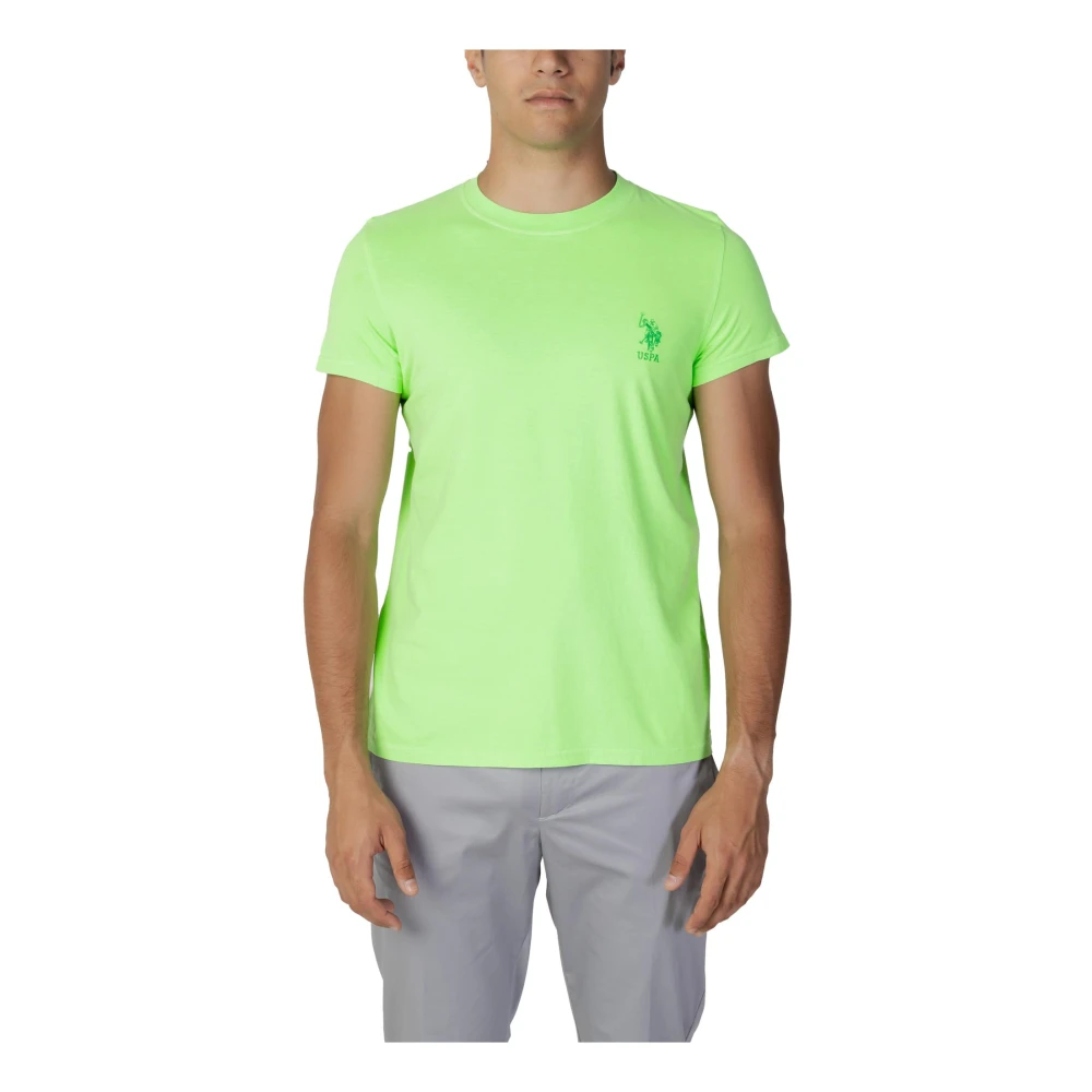 U.s. Polo Assn. Groene effen korte mouw T-shirt Green Heren