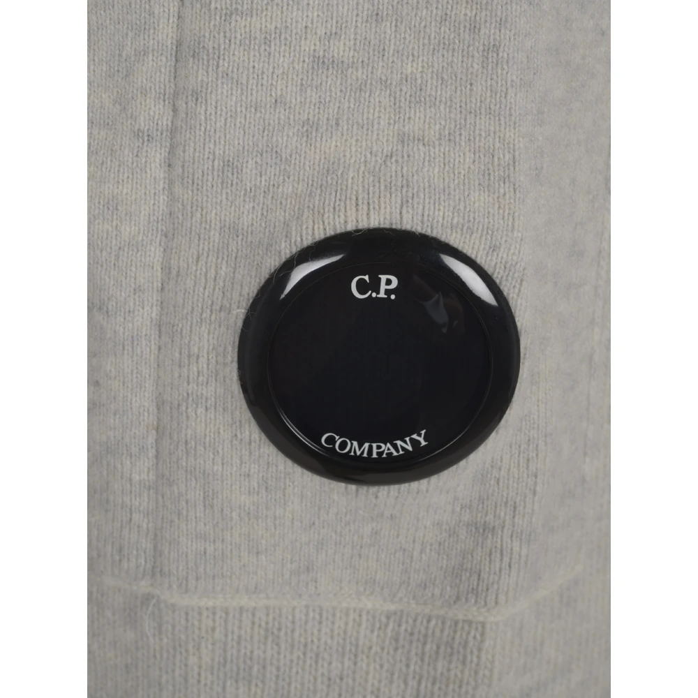 C.P. Company Lamswol Coltrui Gebreide Trui Gray Heren