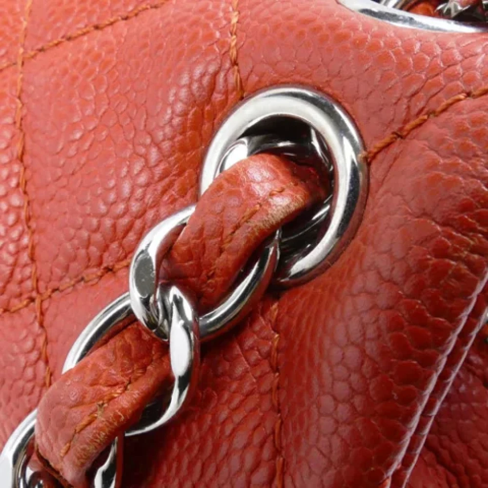 Chanel Vintage Pre-owned Leather chanel-bags Orange Dames