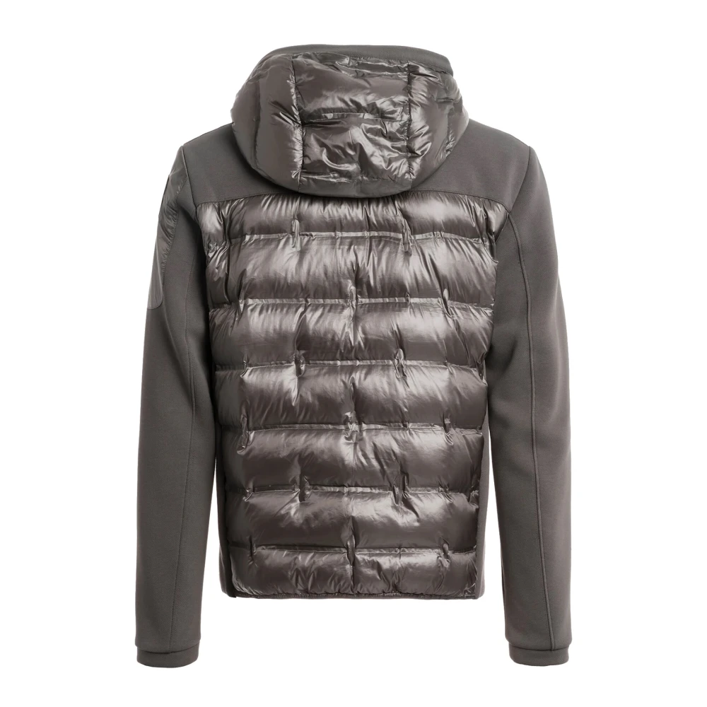 Parajumpers Moderne Piqué Steppjack met capuchon Gray Heren