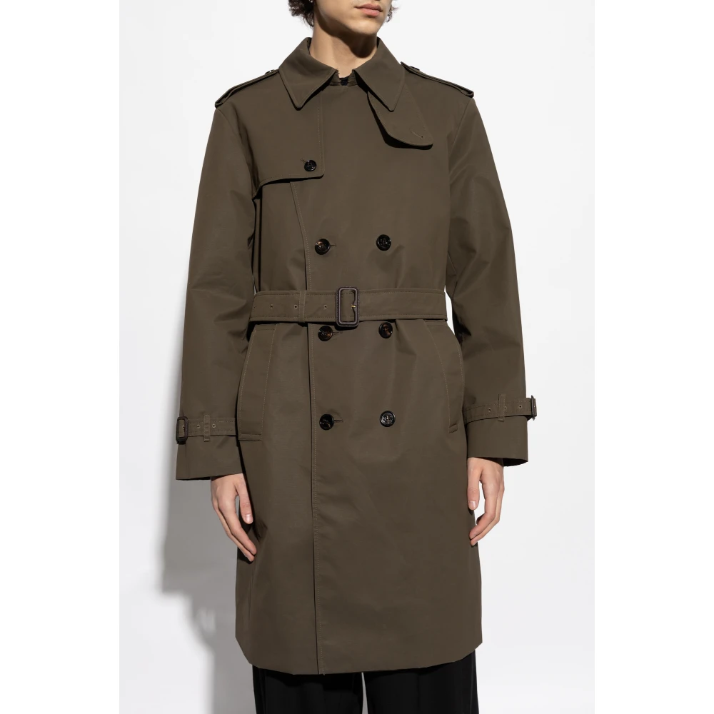 Burberry Trenchcoat met riem Green Heren