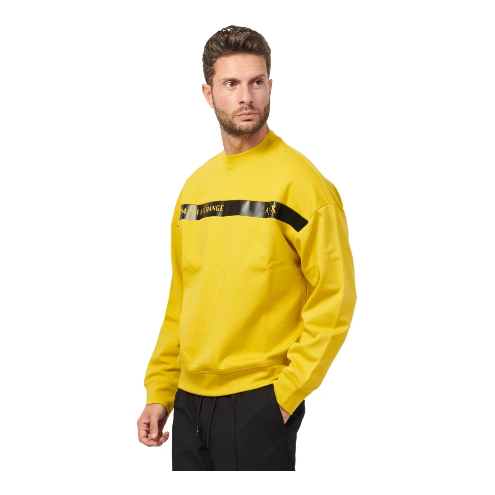 Armani Exchange Gele Sweaters voor Heren Yellow Heren
