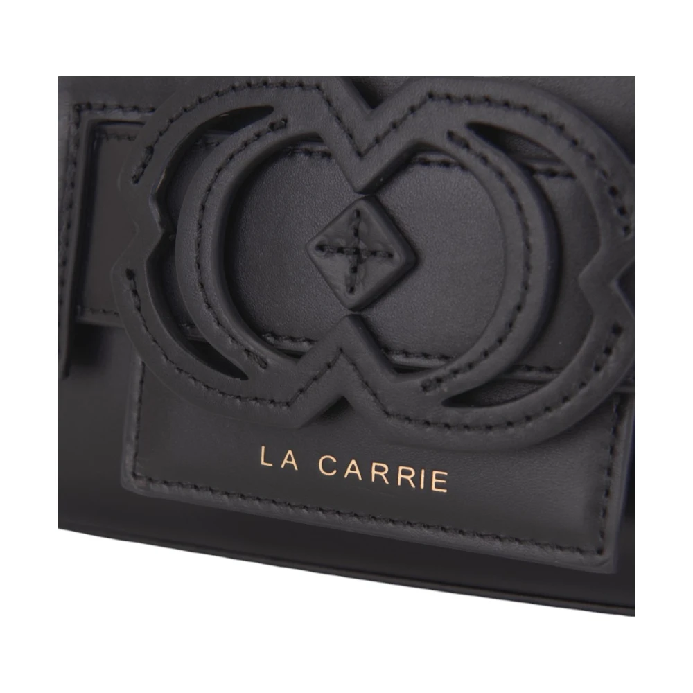 La Carrie Stijlvolle Leren Tas Black Dames