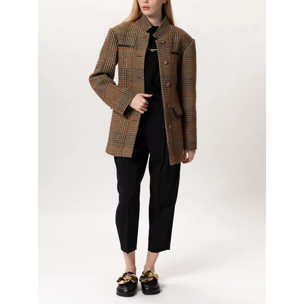 Stella Mccartney Jas met voorbinders aan de voorkant Beige Dames