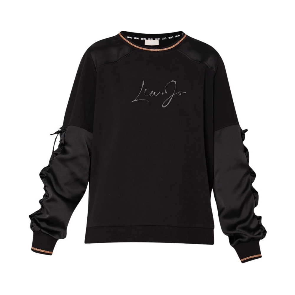 Liu Jo Sweatshirt met studs Black Dames