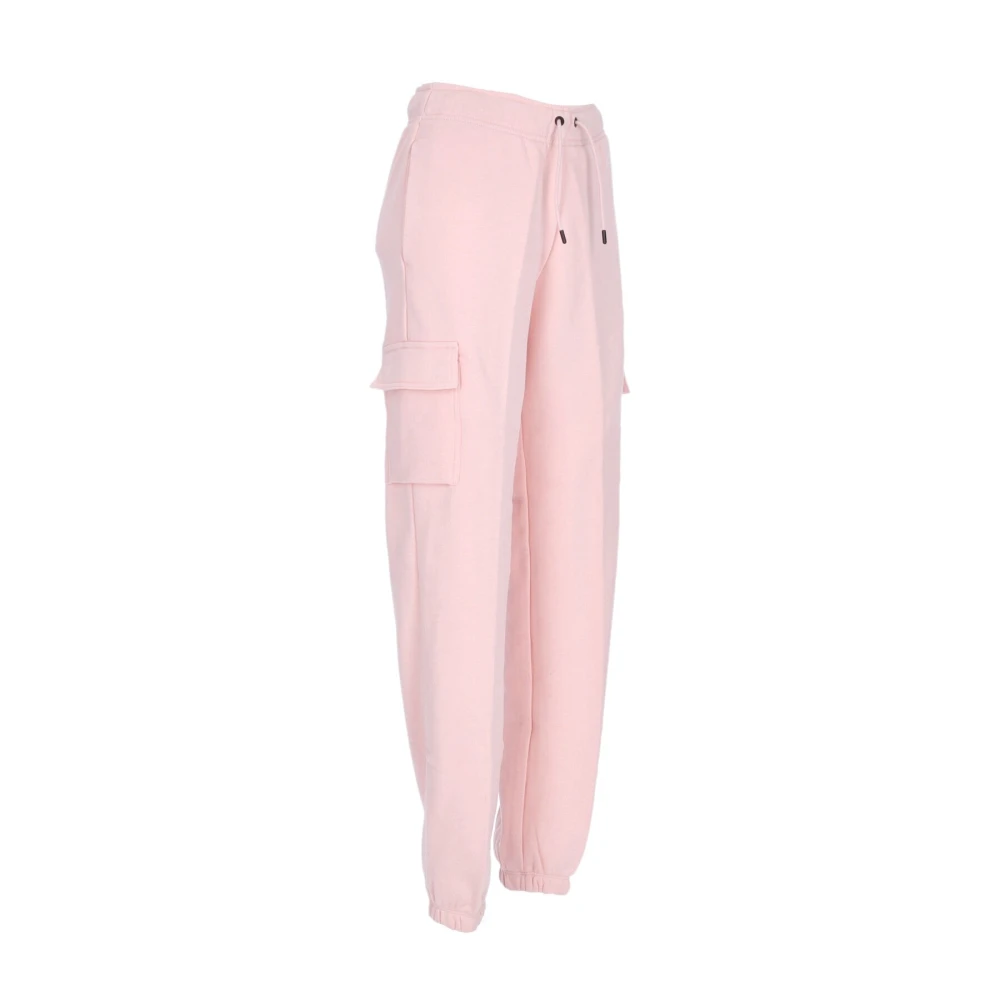 Nike Essentiële Fleece Cargo Broek Pink Dames