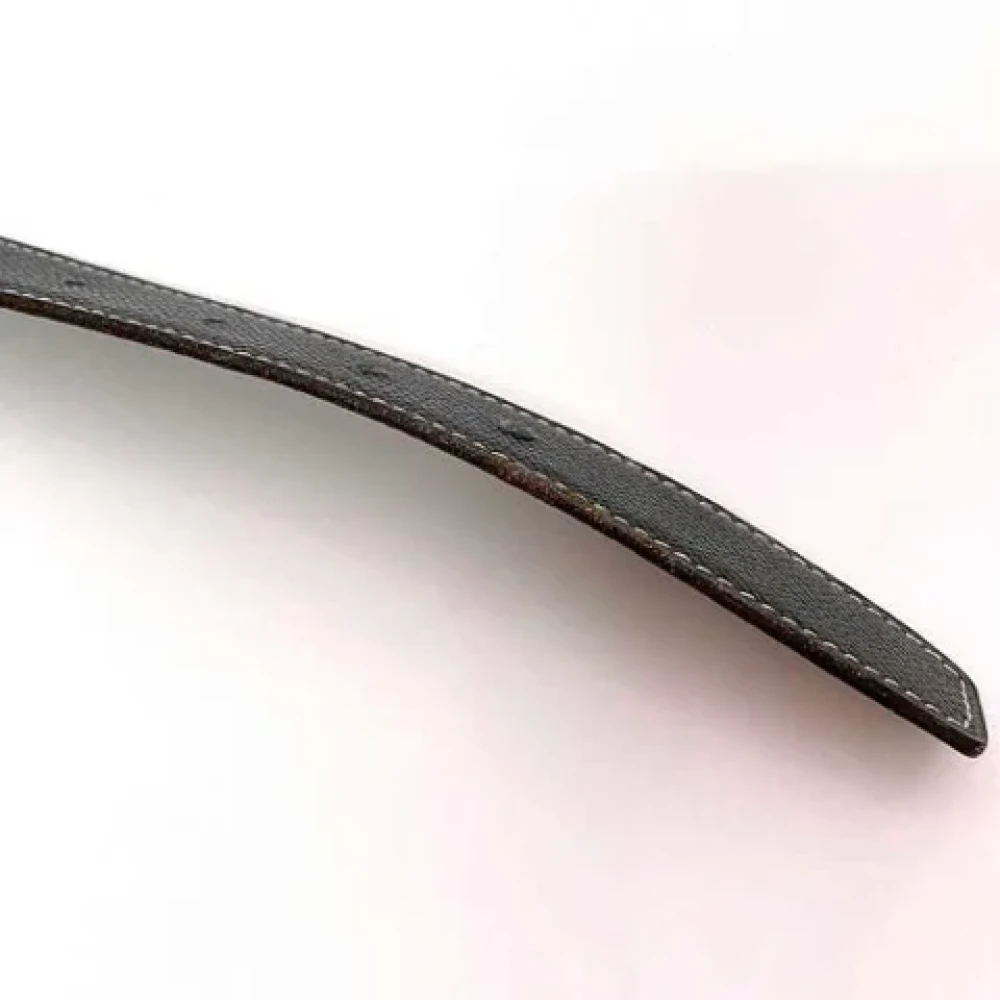 Hermès Vintage Pre-owned Leather belts Black Dames