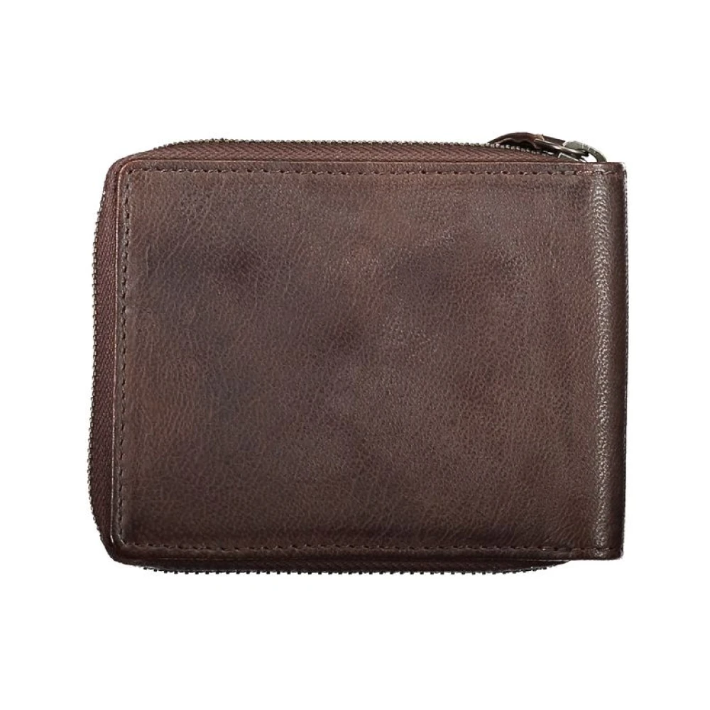 Blauer Elegante Muntportemonnee Brown Heren