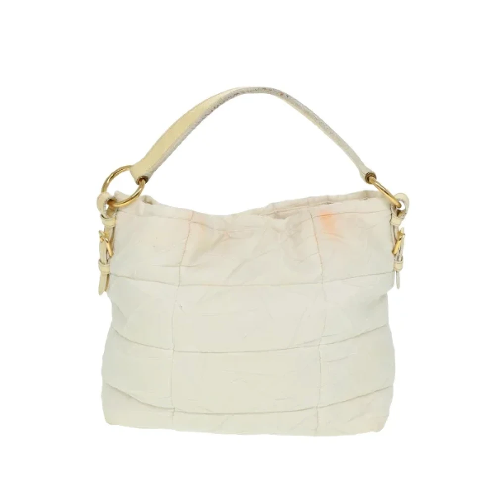 Prada Vintage Pre-owned Nylon prada-bags White Dames