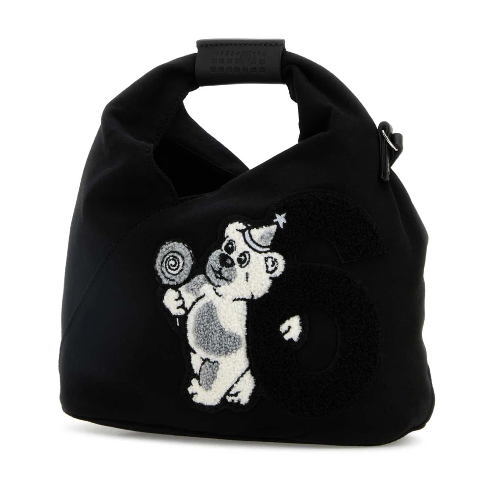 MM6 Maison Margiela Japanse Canvas Handtas Black Dames