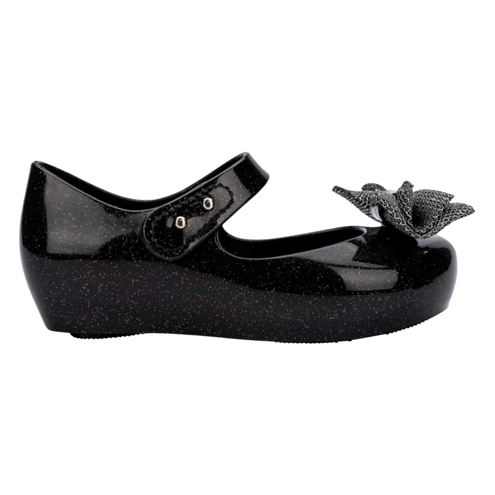 Melissa Girls Black Kids Ballerina Shoes, 19 Eu, Ultra Sweet Xii