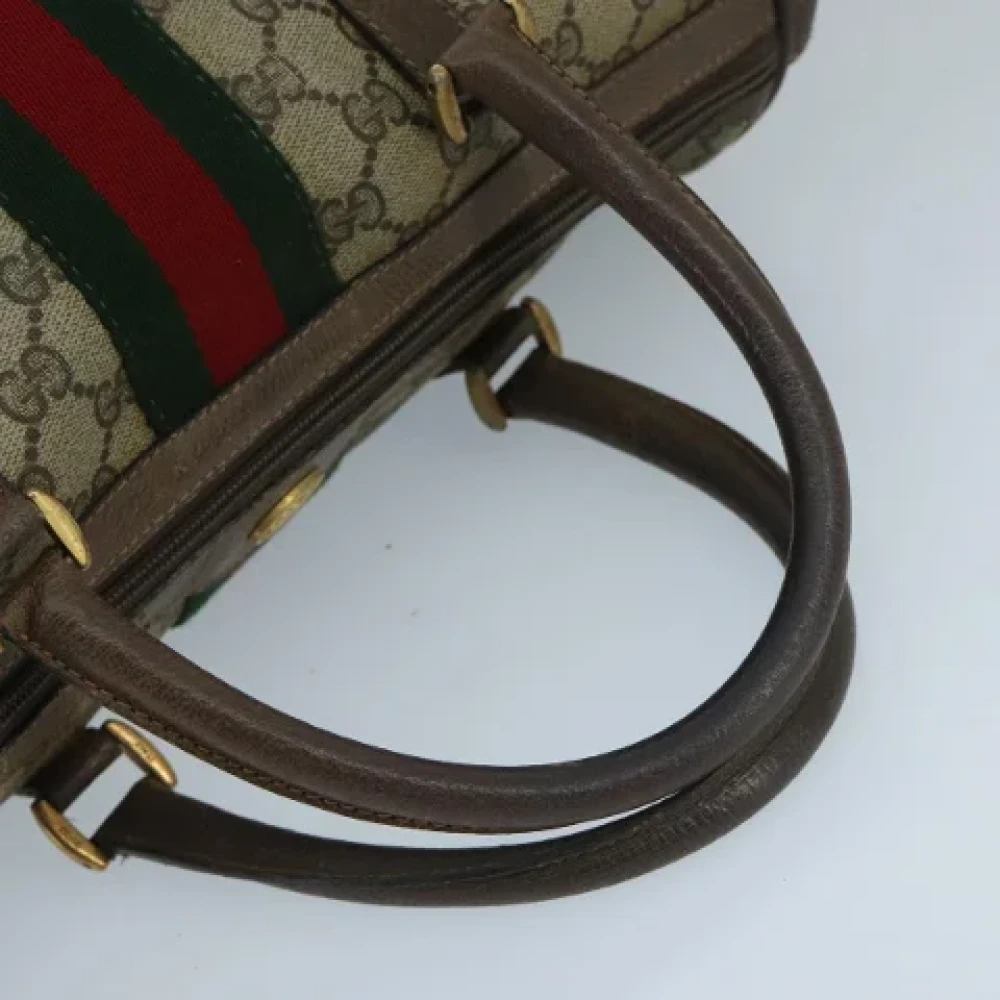 Gucci Vintage Pre-owned Fabric handbags Beige Dames